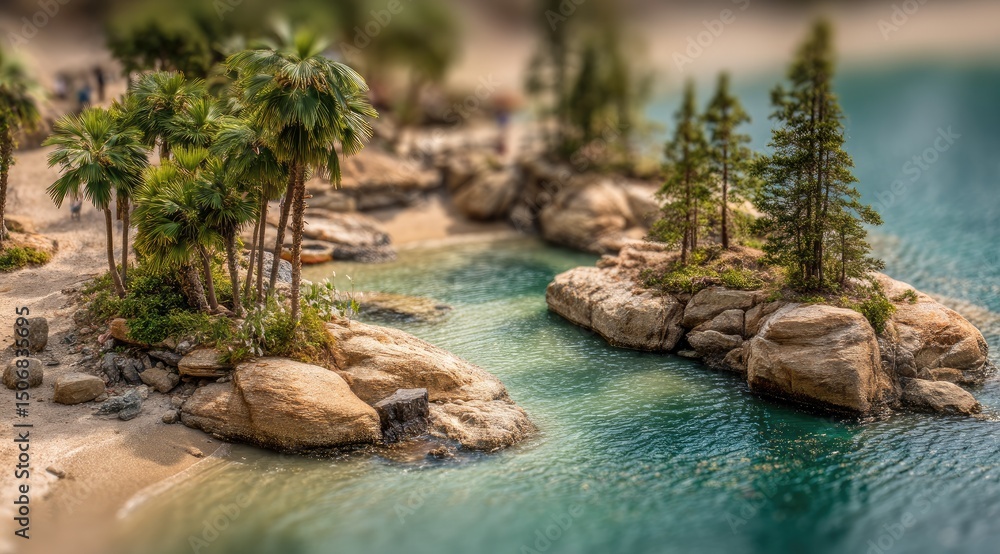 Fototapeta premium pine tree in the water