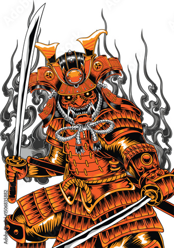 vector illustration of a halloween zombie