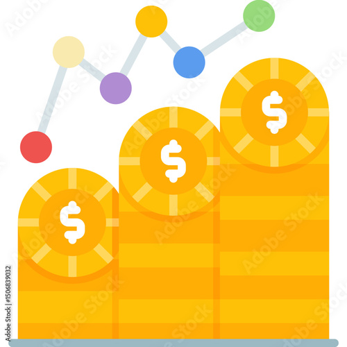Profits Icon Vector Element