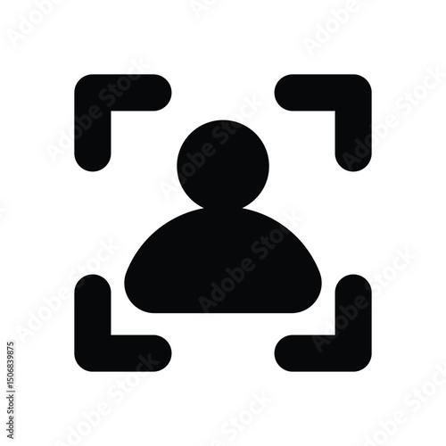 Face ID vector icon