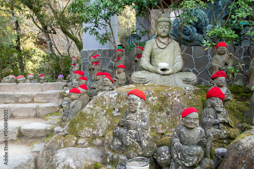 The 500 Rakan Statues in Miyajima island, Japan