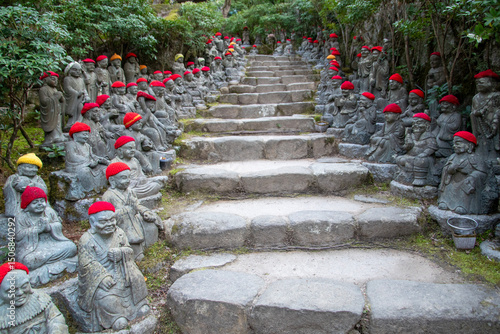 The 500 Rakan Statues in Miyajima island, Japan