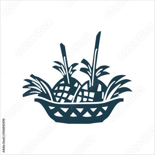 Balinese Hindu Offering Tray Banten Kuningan Holiday