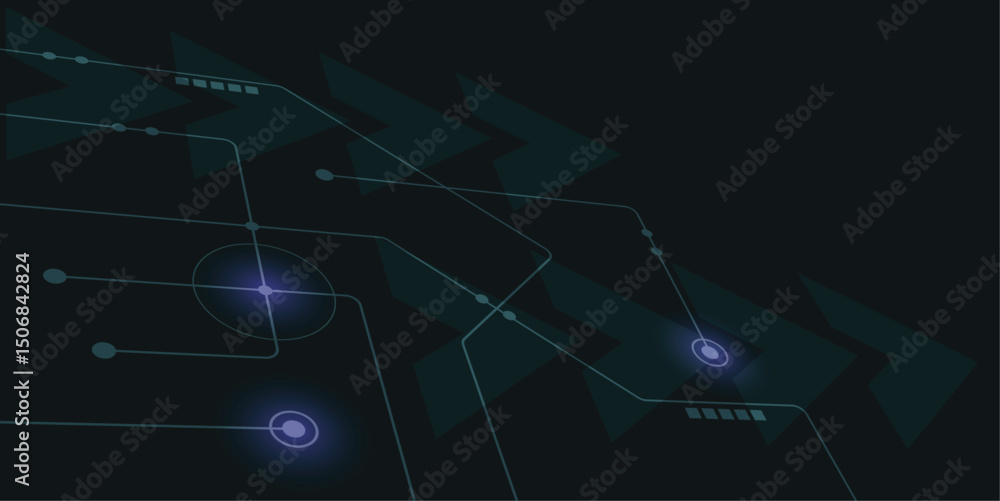 Obraz premium abstract geometric connect lines dots simple technology graphic background vector