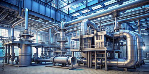 Industrial Power Plant 3D R...