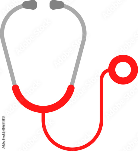 Stethoscope Medical color Tool icon. doctor's diagnostic heart examination.  medical equipment stethoscope. signify diagnostic healthcare
