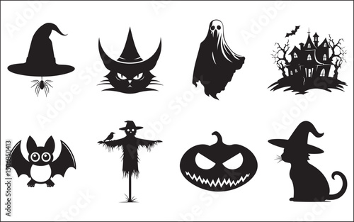 set of halloween icons