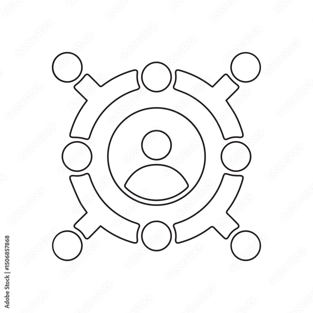 Affiliate line icon Affiliate line icon