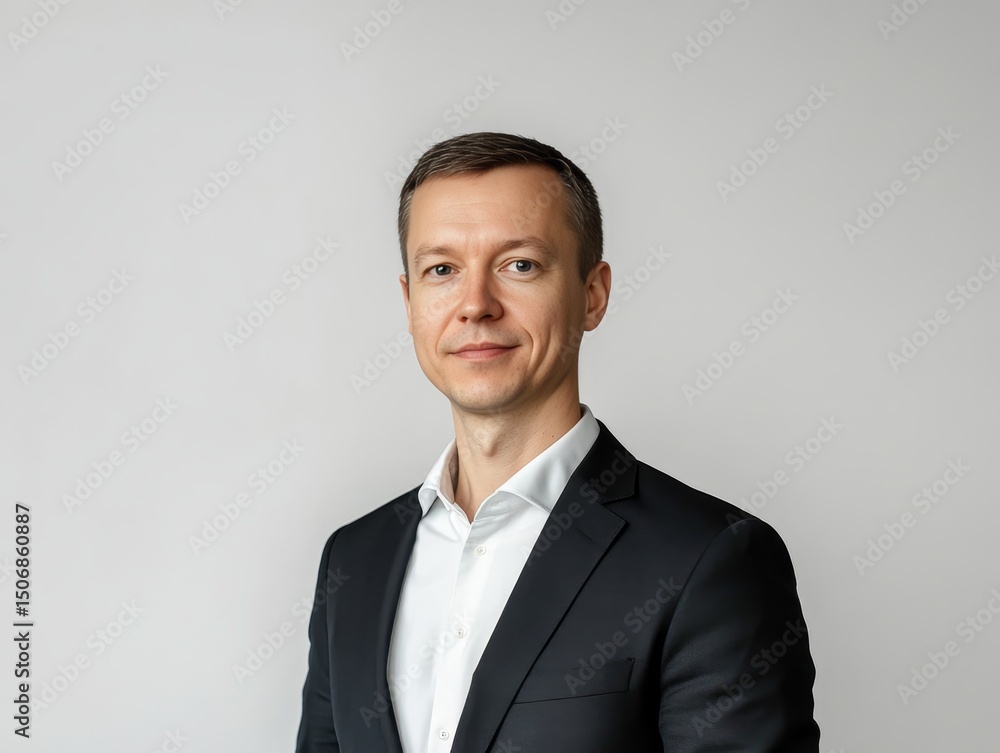 Confident Businessman Portrait: A Modern Executive in Formal Attire, Exuding Professionalism and Leadership, Perfect for Corporate and Office Settings Confident Businessman Portrait: A Modern Executive in Formal Attire, Exuding Professionalism and Leadership, Perfect for Corporate and Office Settings