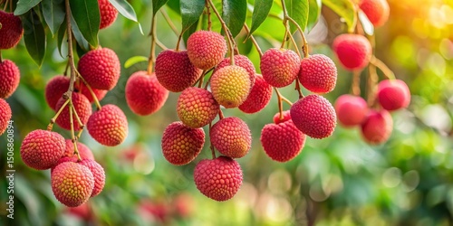 Lychee Orchard Close-up Com...