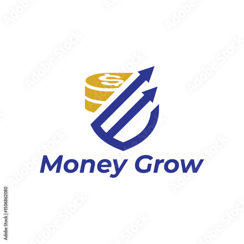 Money Profit Growth Financial Logo