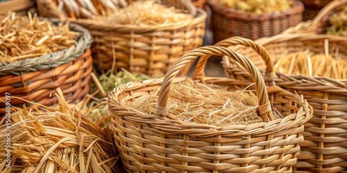 Wicker Baskets Filled with ...