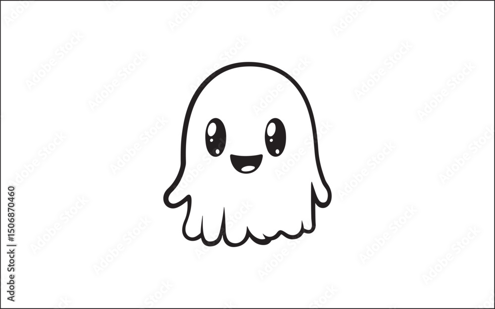 Fototapeta premium scary halloween ghost
