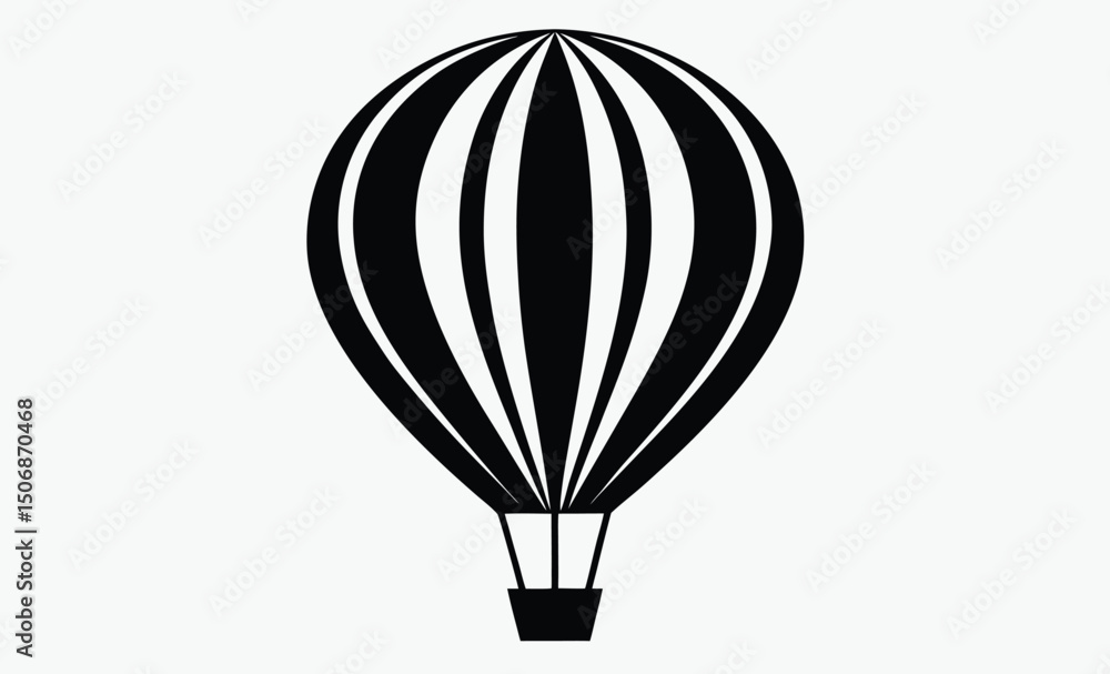 Obraz premium Hot Air Balloon Silhouette