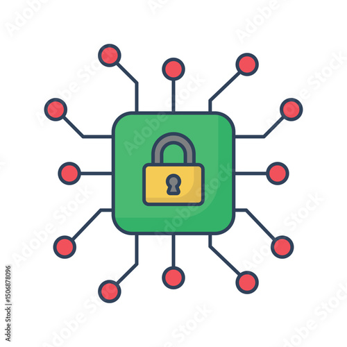 Security :Vector Icon which can easily modify or edit