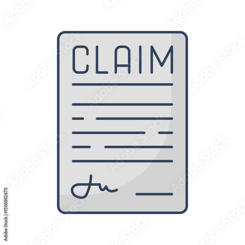 Claims form :Vector Icon which can easily modify or edit