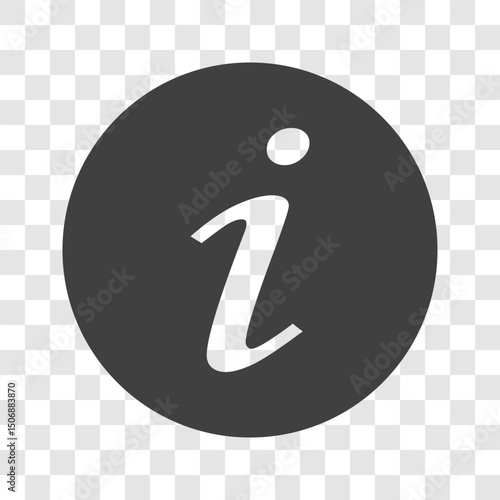 information icon on a white background