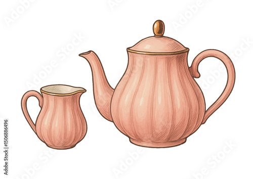 antique porcelain teapot