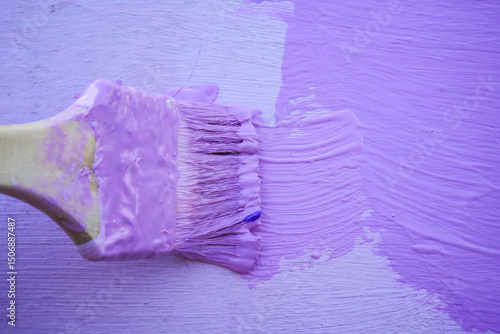 Painting Railing Purple with Brush – DIY Home Improvement and Color Renovation