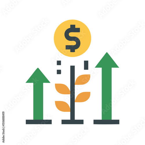 Business growth concept: Financial investments and increasing revenue streams