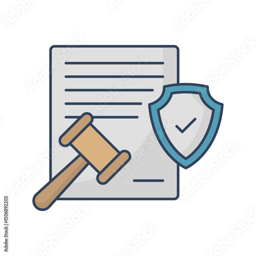 Legal claims :Vector Icon which can easily modify or edit