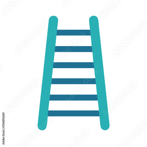 Isolated stylized ladder on White Background for graphic designs