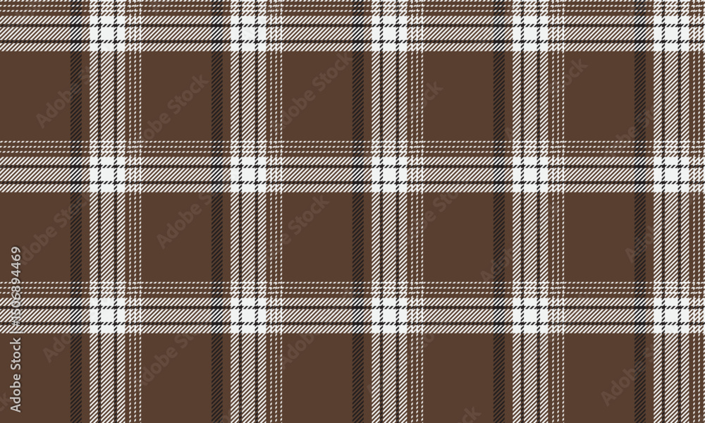 Seamless plaid pattern, brown, white, black, warm and classic feel, suitable for designing clothes, skirts and pants, add charm to your style, vector illustration. Seamless plaid pattern, brown, white, black, warm and classic feel, suitable for designing clothes, skirts and pants, add charm to your style, vector illustration.