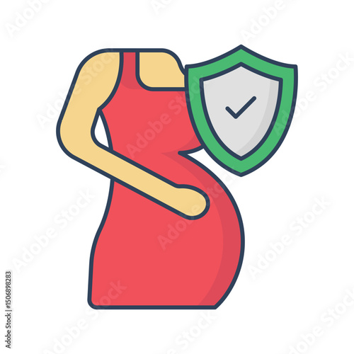 Pregnancy coverage :Vector Icon which can easily modify or edit