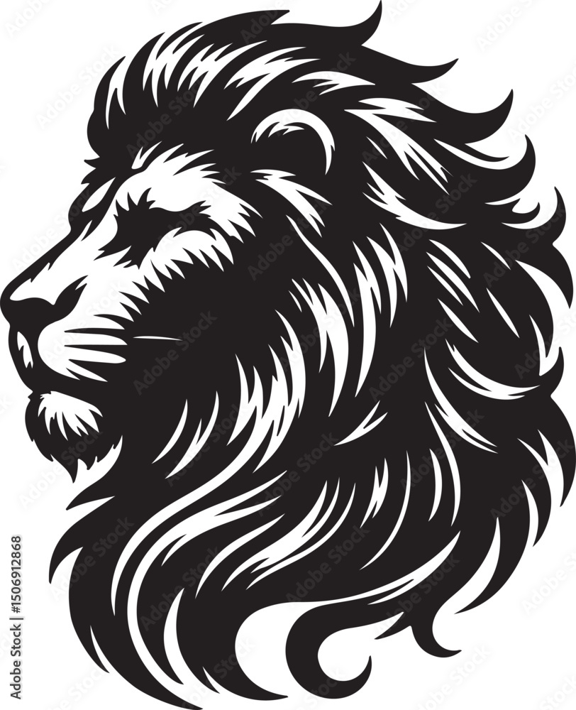 Obraz premium Lion Silhouette