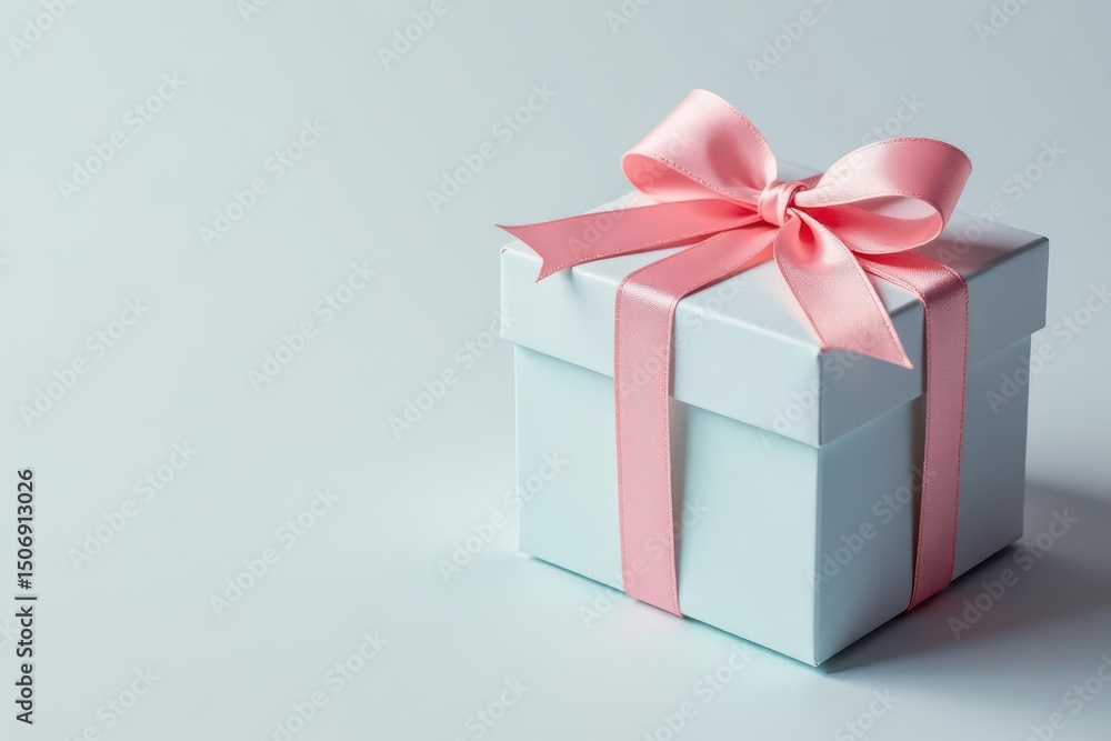 Obraz premium Subtle pastel gift box pattern, minimalist style, simple, fashion, pretty