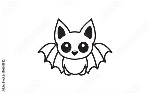 vector illustration of a bat