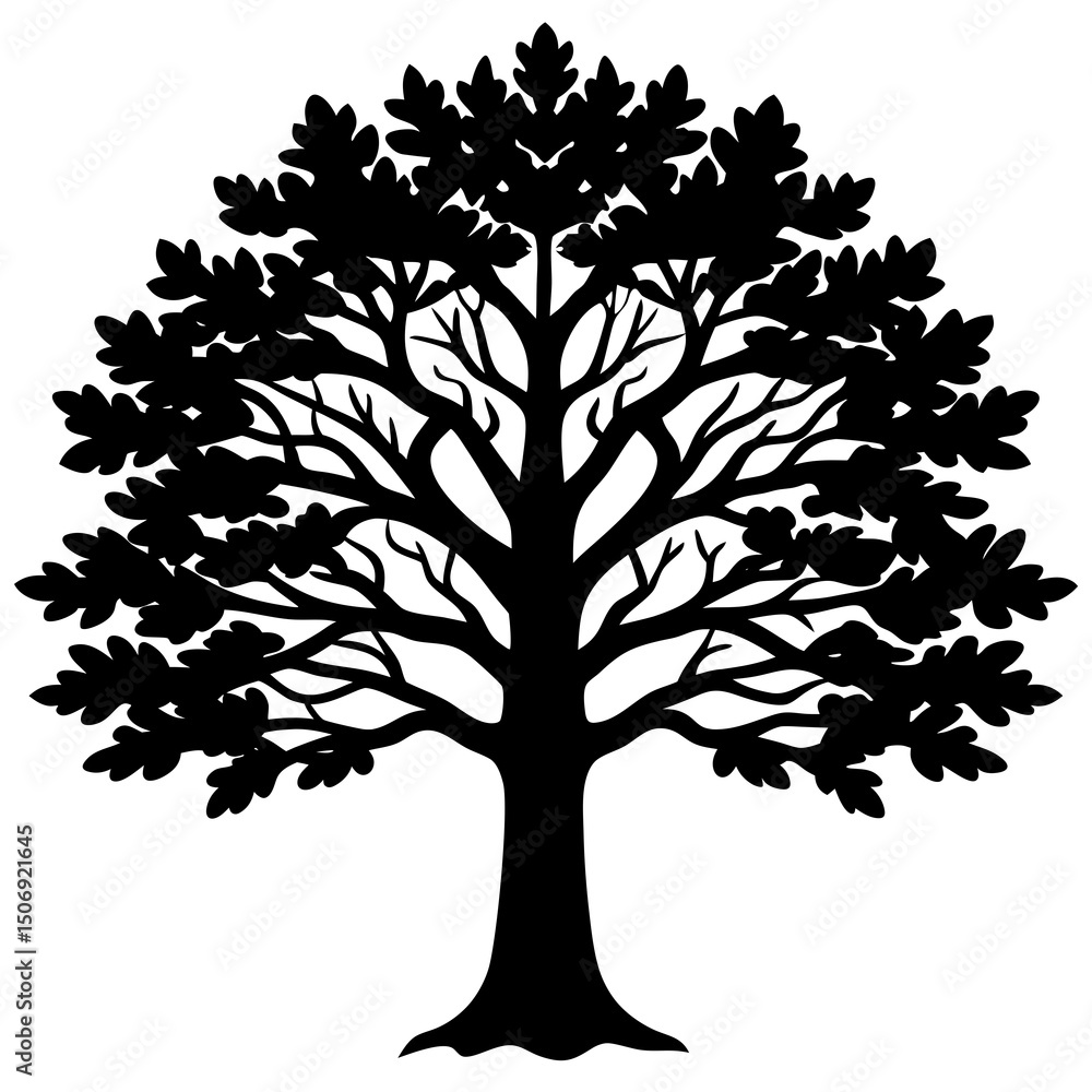 Obraz premium vector tree silhouette