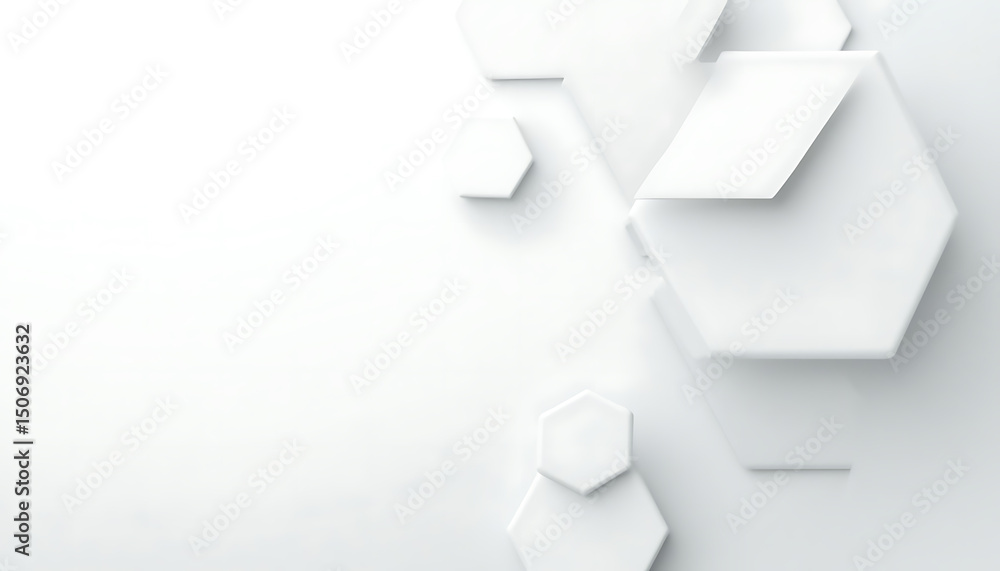 White Hexagon Pattern White Hexagon Pattern