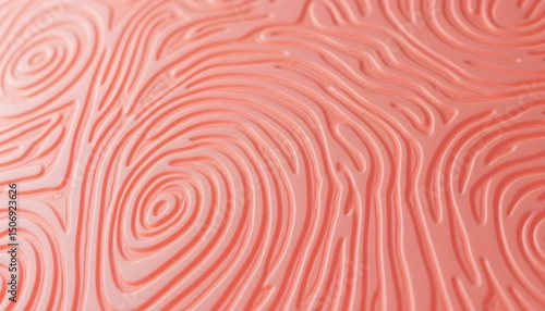 Close-Up of a Detailed Black Fingerprint on White Background