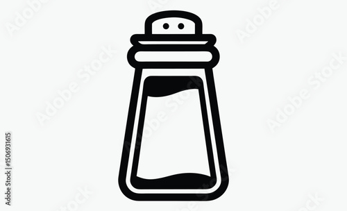 Salt Shaker Icon silhouette