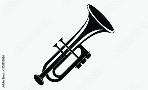 Trumpet Silhouette Icon