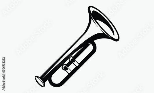 Trumpet Silhouette Icon