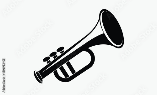 Trumpet Silhouette Icon