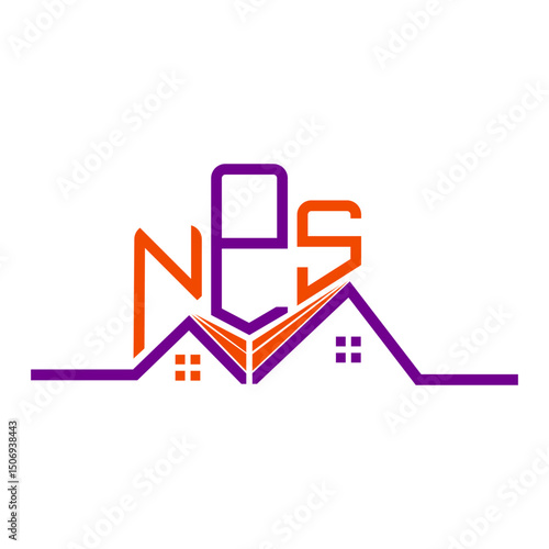NPS Real State logo design, NPS simple and modern logo. NPS luxurious alphabet design