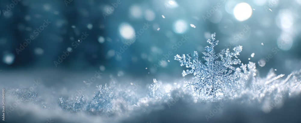 The Stunning Snowflake Captured in a Beautiful Winter Setting The Stunning Snowflake Captured in a Beautiful Winter Setting