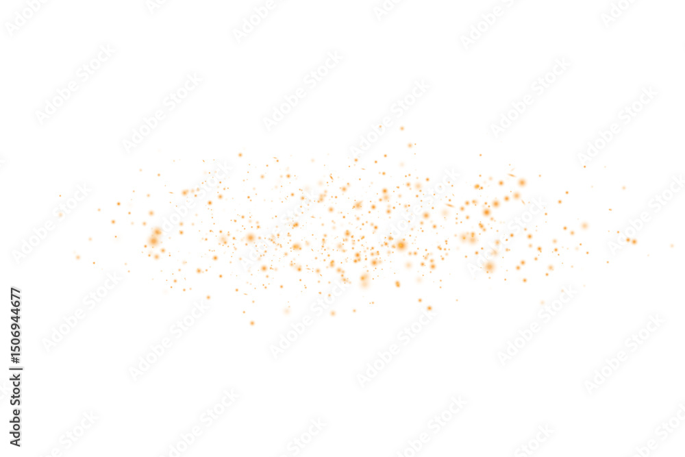 Naklejka premium PNG Magical Gold Flare with Light Dust and Sparkling Glitter Burst on Black for Festive Events and Glamorous Effects