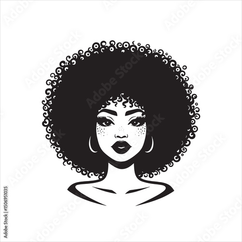 Afro woman