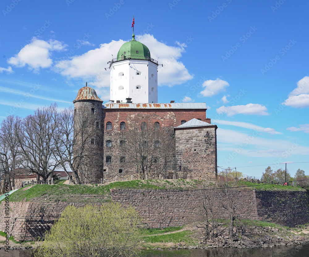 The ancient tower of St. Olaf's Tower in the city of Vyborg. In the 18th-19th centuries it served as the main flagpole of the Vyborg fortress.
Vyborg, Leningrad region, Russia, May, 15.05.2025 The ancient tower of St. Olaf's Tower in the city of Vyborg. In the 18th-19th centuries it served as the main flagpole of the Vyborg fortress.
Vyborg, Leningrad region, Russia, May, 15.05.2025