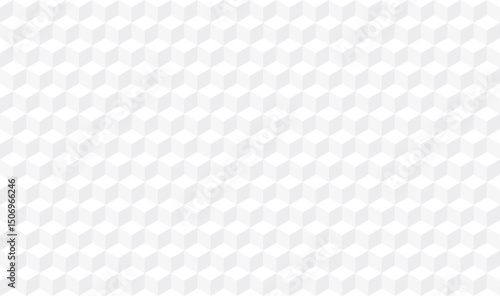 Gray isometric flattened cubes background