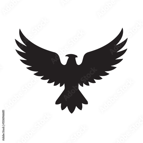 eagle logo vector Bold and clean eagle logo vector, with sharp lines and a strong silhouette 
