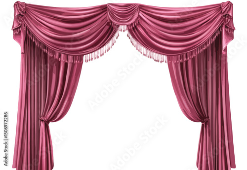 vector art of curtain