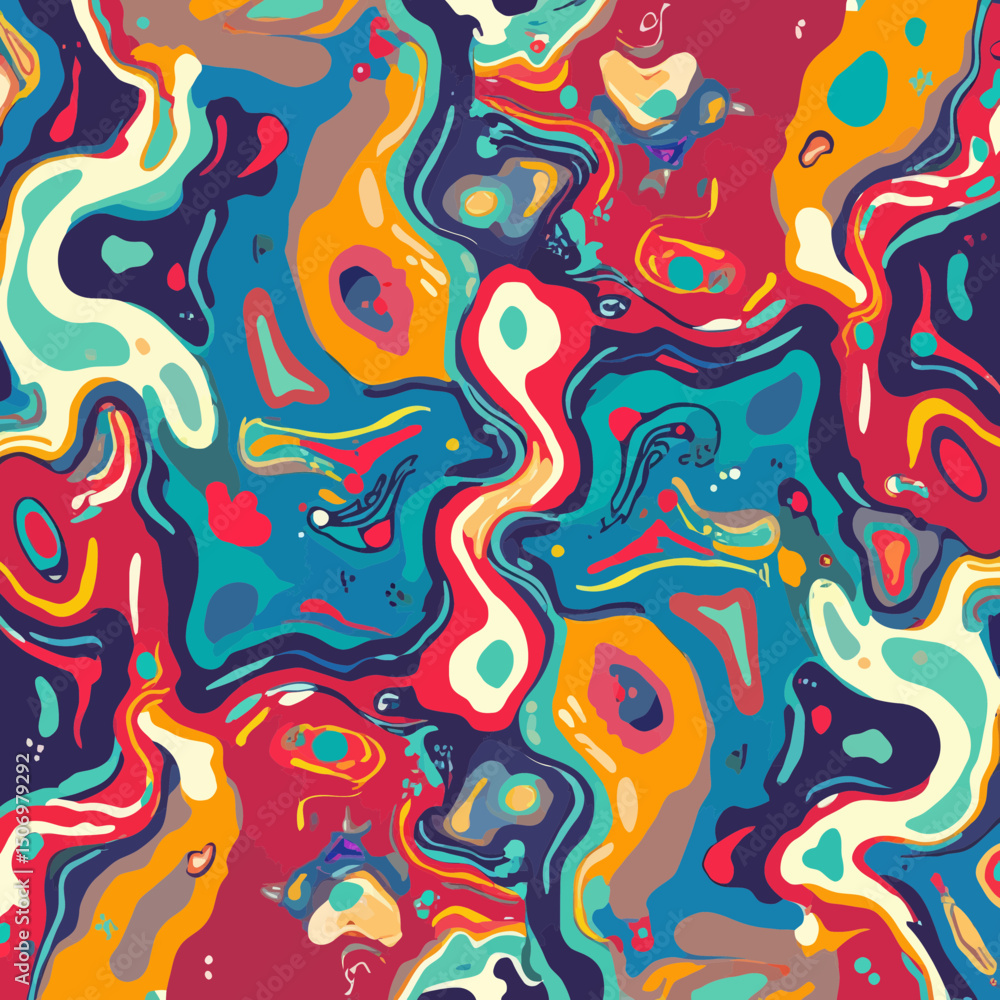 Abstract Colorful Fluid Swirls Background Design Abstract Colorful Fluid Swirls Background Design