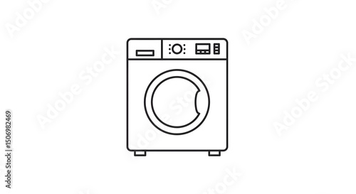 Washing Machine Illustration