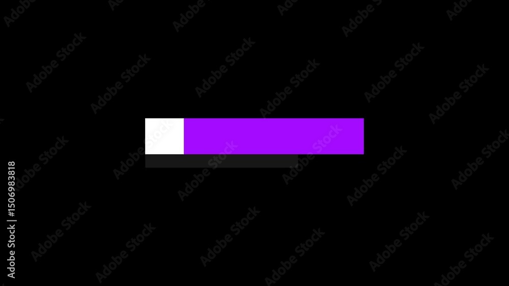 Flat design lower third title bar in motion Flat design lower third title bar in motion