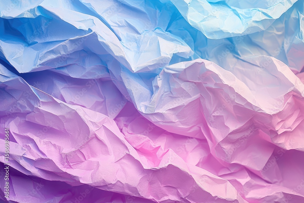 Obraz premium Pastel Crumpled Paper Texture